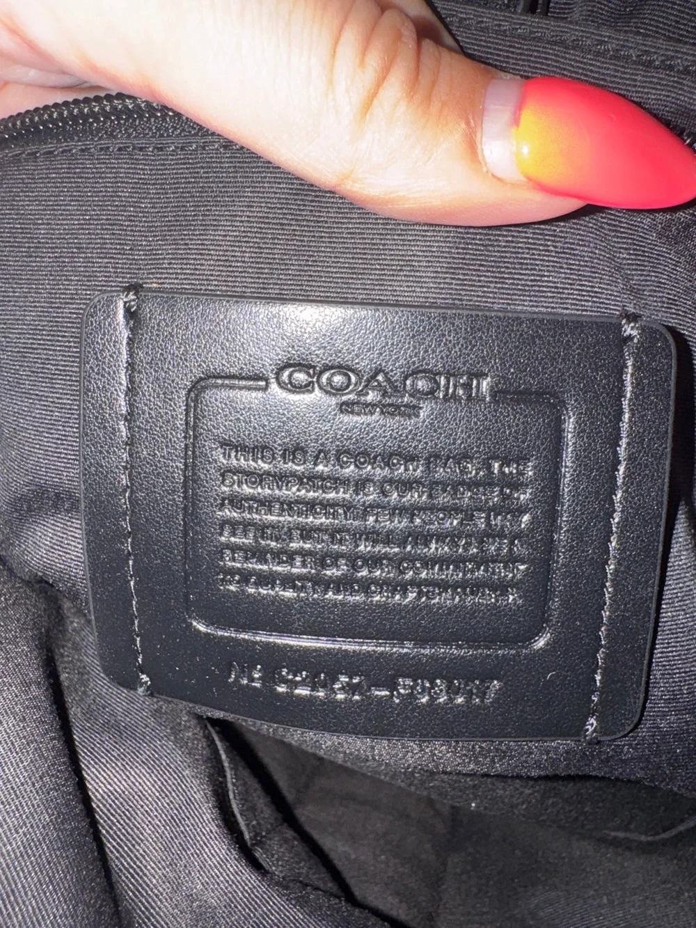 COACH Black Leather messenger bag